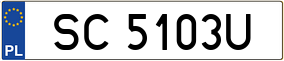 Trailer License Plate